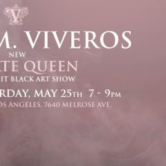 BRIAN M. VIVEROS NEW ‘MUERTE QUEEN’  FOR ‘PAINT IT BLACK’  SPECIAL GROUP EXHIBITION AT BLACK ANCHOR TATTOO/GALLERY MAY 25TH