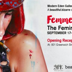 BRIAN M. VIVEROS COMING TO  MODERN EDEN GALLERY SAN FRANCISCO WITH HIS NEW PAINTING ‘SHADOW BOXER’ FOR UPCOMING ‘FEMME TO FEMME FATALE’ EXHIBITION