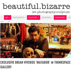 BEAUTIFUL BIZARRE MAGAZINE EXCLUSIVE BRIAN M. VIVEROS ‘MATADOR’ EXHIBITION @ THINKSPACE GALLERY NOV. 7th